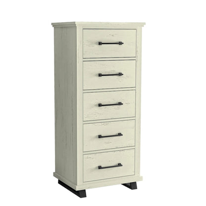 Ensemble de chambre à coucher style ferme 4 pièces - 2 tables de chevet, 1 commode et 1 coiffeuse