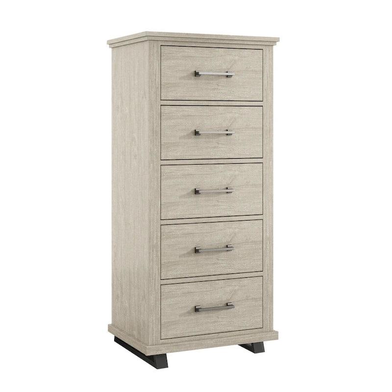 Ensemble de chambre à coucher style ferme 4 pièces - 2 tables de chevet, 1 commode et 1 coiffeuse