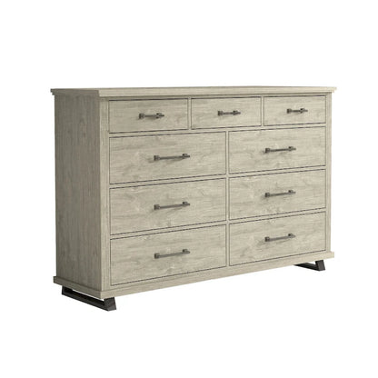 Ensemble de chambre à coucher style ferme 4 pièces - 2 tables de chevet, 1 commode et 1 coiffeuse