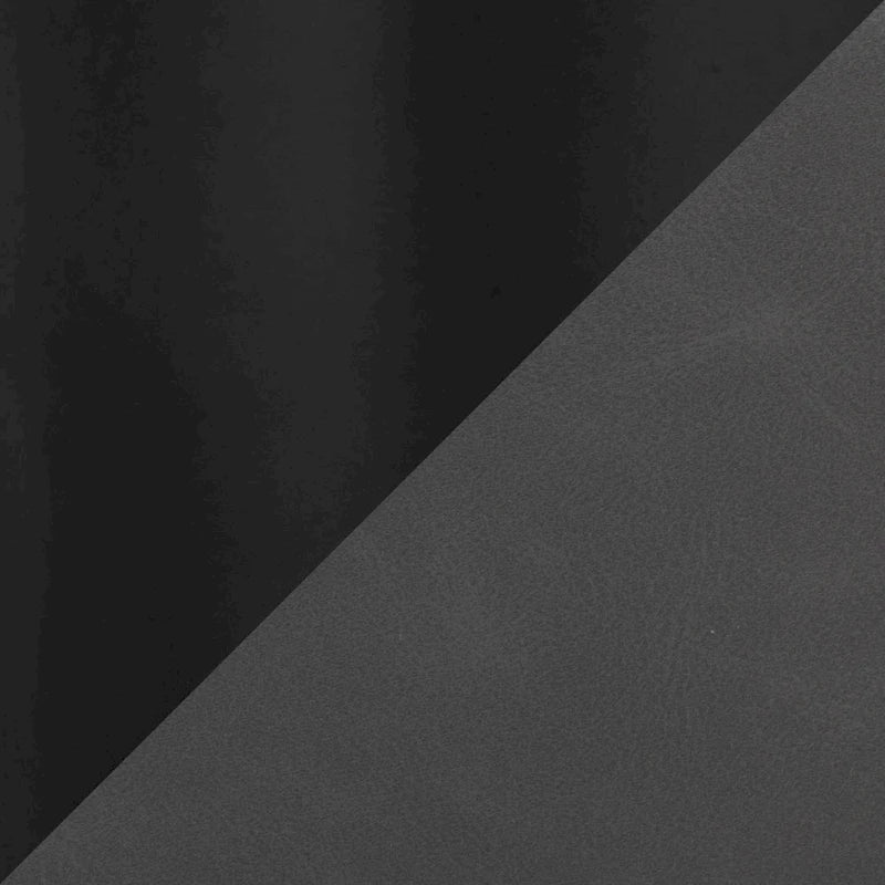 Tabouret de comptoir fixe en similicuir Porch &amp; Den Vallen 26 avec pieds en métal et repose-pieds carré (lot de 2)