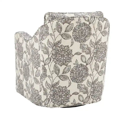 Ensemble de 2 fauteuils pivotants à 360 degrés Madison Park Betty en tissu flammé
