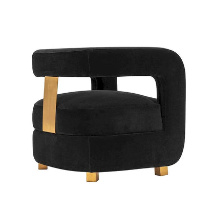 Ensemble de 2 fauteuils d'appoint modernes en velours Amirah de Manhattan Comfort