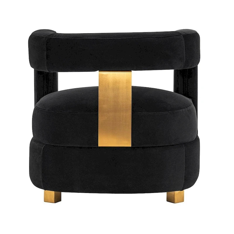 Ensemble de 2 fauteuils d'appoint modernes en velours Amirah de Manhattan Comfort