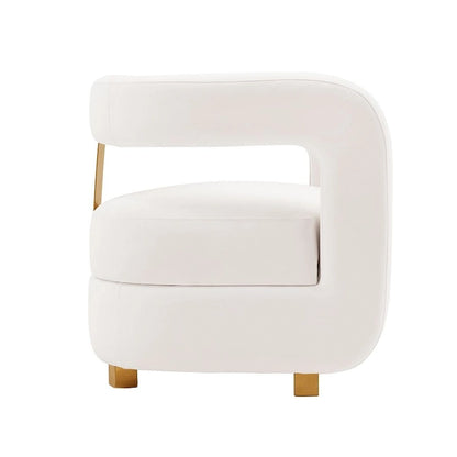Ensemble de 2 fauteuils d'appoint modernes en velours Amirah de Manhattan Comfort