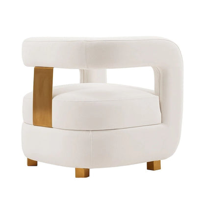 Ensemble de 2 fauteuils d'appoint modernes en velours Amirah de Manhattan Comfort