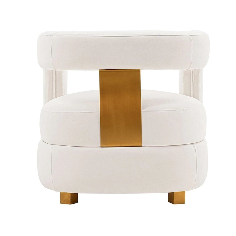Ensemble de 2 fauteuils d'appoint modernes en velours Amirah de Manhattan Comfort
