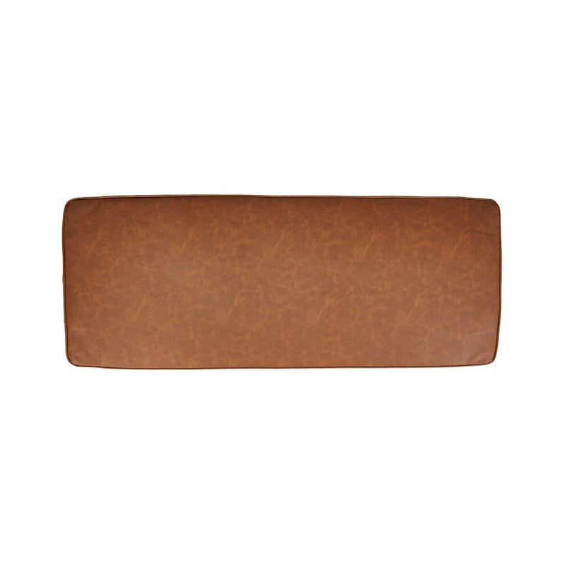 Banc rembourré Atley avec rangement et pieds en bois massif