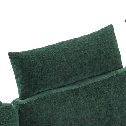 Canapé d'angle en chenille de 89 pouces avec méridienne extra large pour salon