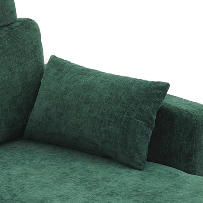 Canapé d'angle en chenille de 89 pouces avec méridienne extra large pour salon