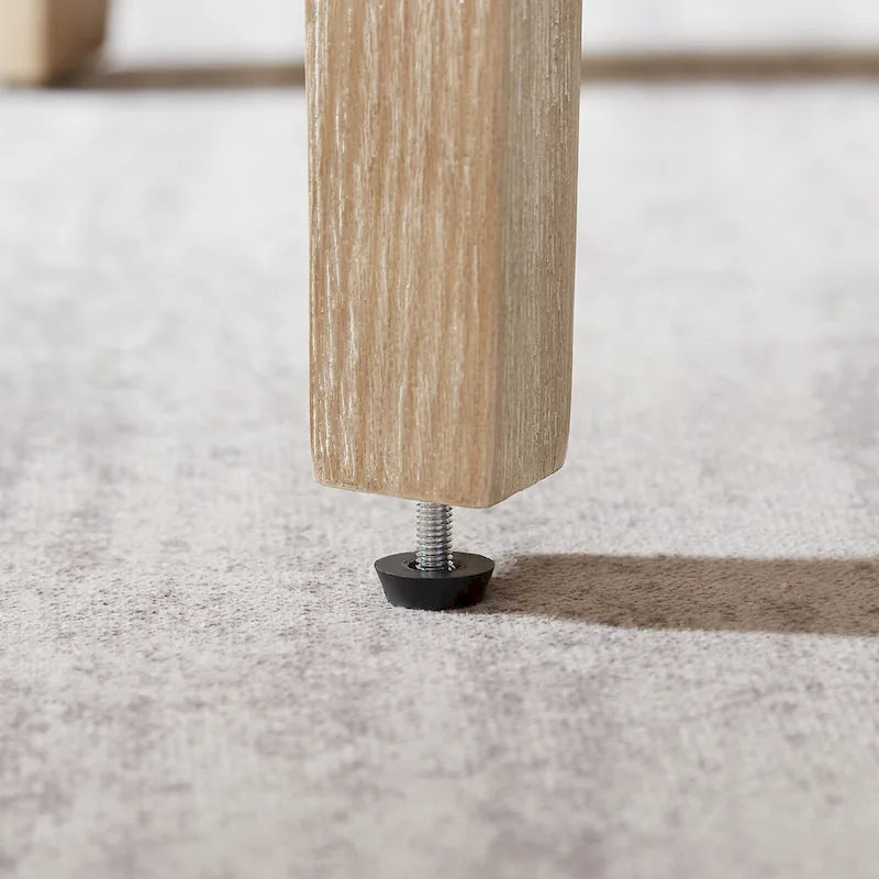Fauteuil pivotant Art Leon, rembourré et en bois