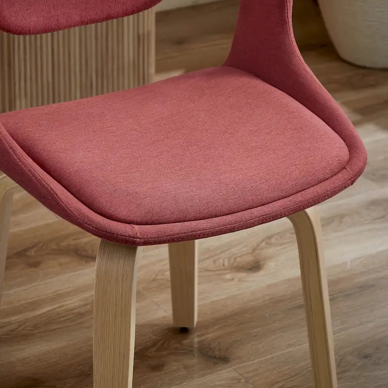 Fauteuil pivotant Art Leon, rembourré et en bois