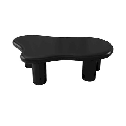 Table basse noire en forme de nuage de 40 pouces pour salon