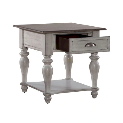 Ensemble de table basse 3 pièces Ocean Isle, blanc antique et pin vieilli