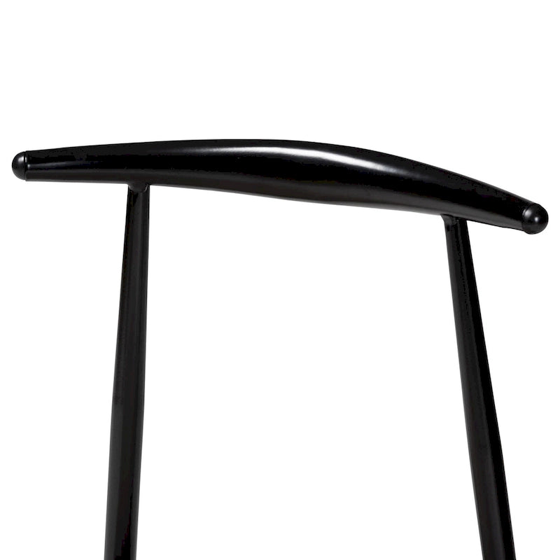Ensemble de chaises de salle à manger Arnold Modern Industrial en tissu et métal, 4 pièces