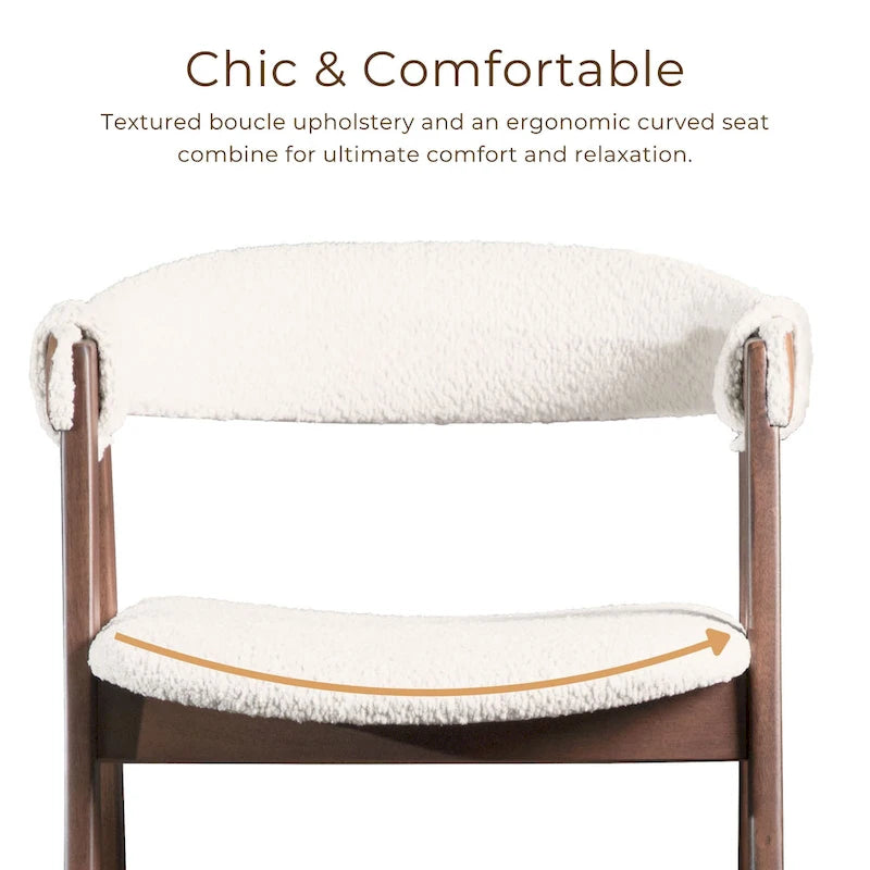 Ensemble table haute de comptoir 5 pièces en noyer, style milieu du siècle, de la marque Furniture of America Shaw, avec 4 chaises.