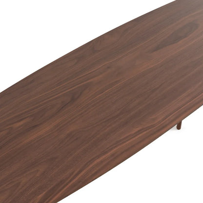 Ensemble table haute de comptoir 5 pièces en noyer, style milieu du siècle, de la marque Furniture of America Shaw, avec 4 chaises.
