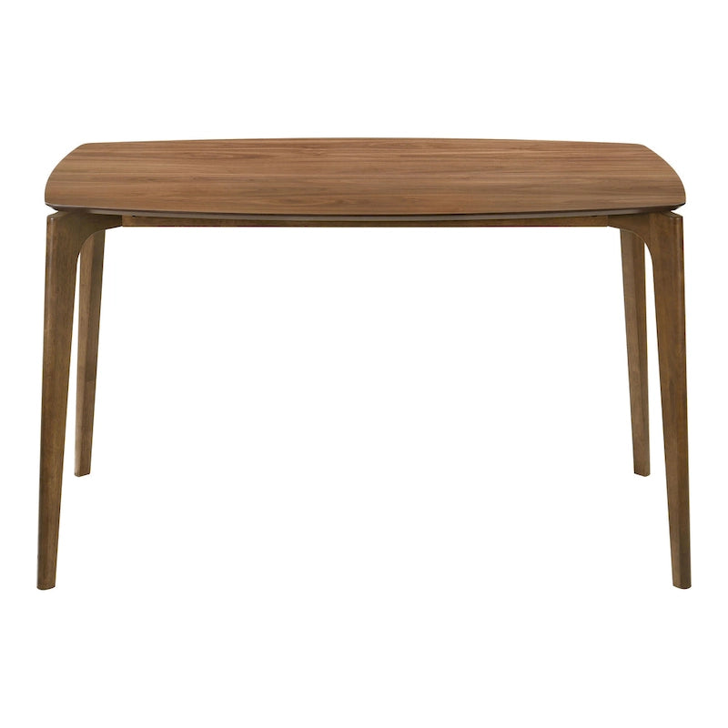 Ensemble table haute de comptoir 5 pièces en noyer, style milieu du siècle, de la marque Furniture of America Shaw, avec 4 chaises.