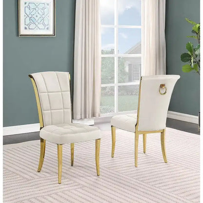 Ensemble de salle à manger rond 5 pièces Best Quality Furniture D325-SC324-7