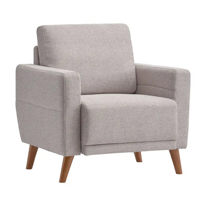 Fauteuil Clara moderne, gris clair