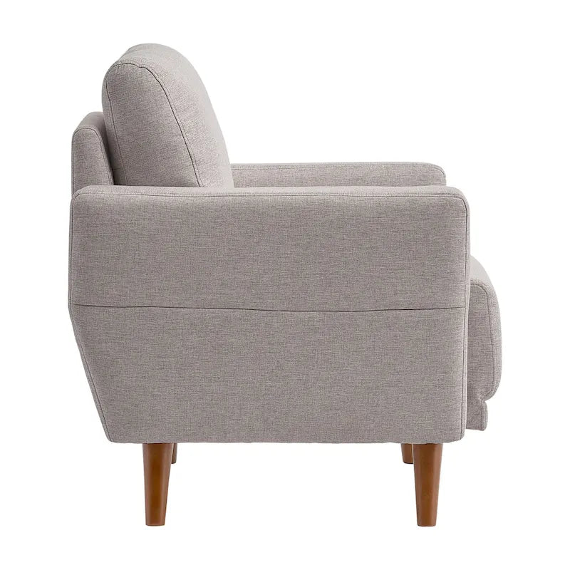Fauteuil Clara moderne, gris clair