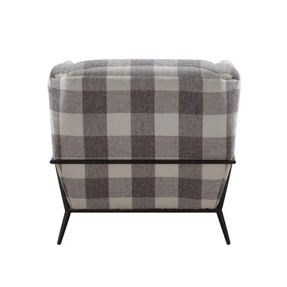 Fauteuil d'appoint Duval noir à accoudoirs évasés
