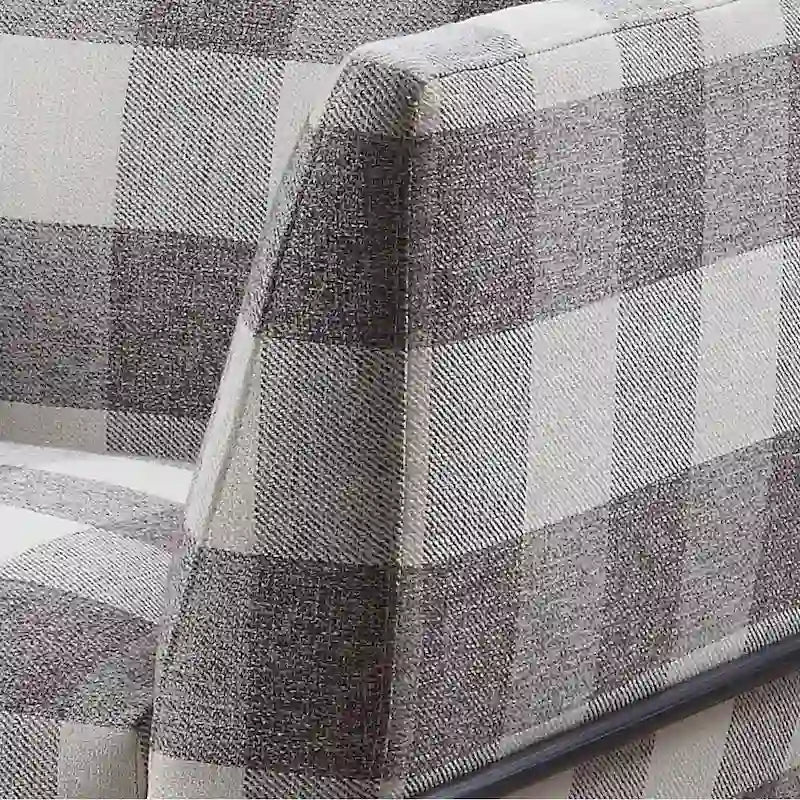 Fauteuil d'appoint Duval noir à accoudoirs évasés