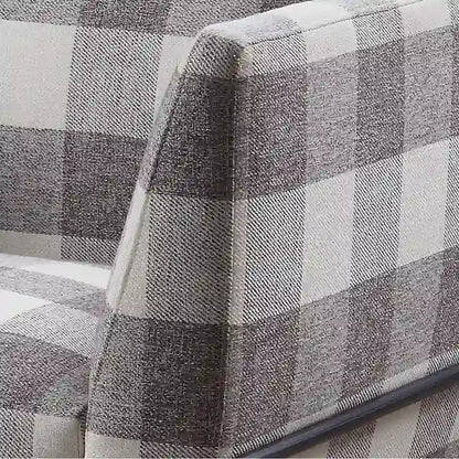 Fauteuil d'appoint Duval noir à accoudoirs évasés