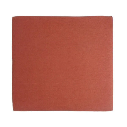 Pouf carré corail style Mid-Century avec pieds en hévéa par Christopher Knight Home