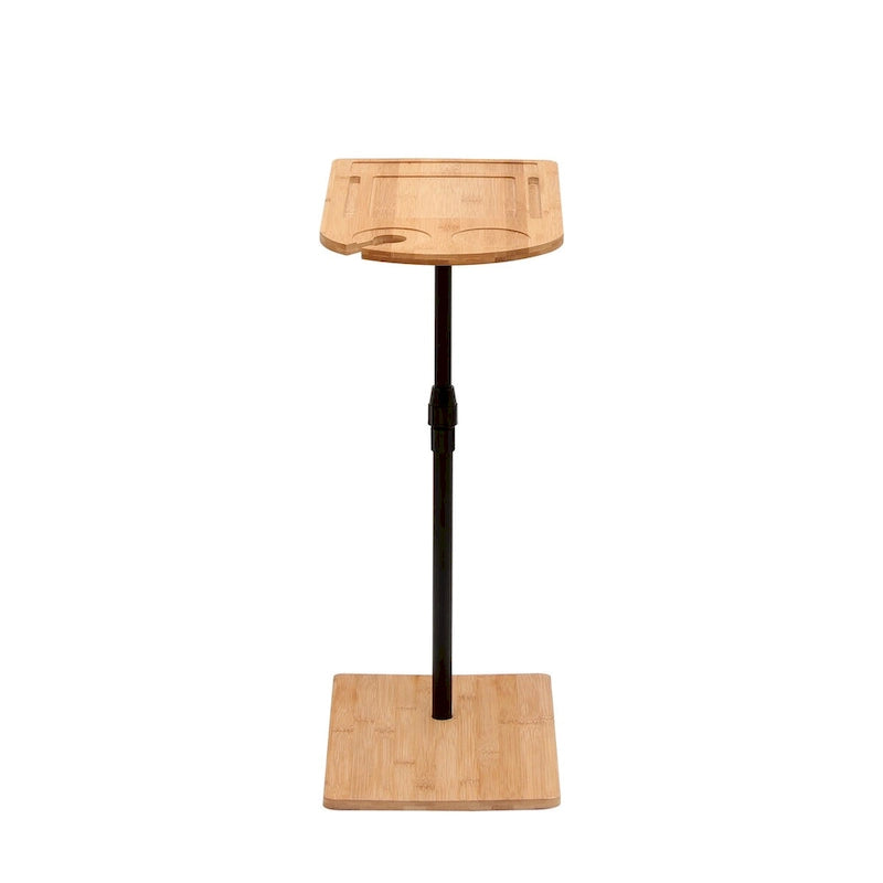 Table d'appoint réglable en hauteur pour canapé, table de chevet ovale en forme de C avec fentes pour salon (ovale + rectangulaire)