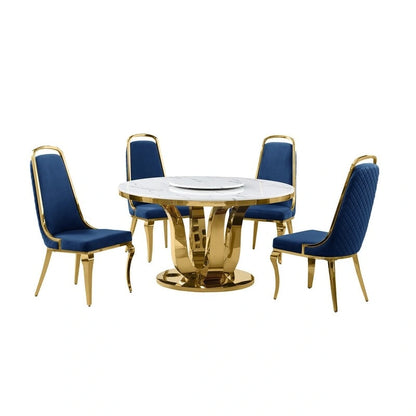 Ensemble de salle à manger rond 5 pièces Best Quality Furniture D325-SC314-7