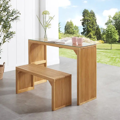 Ensemble de salle à manger 3 pièces (banc et table)