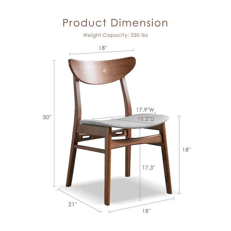 Ensemble de table à manger en bois 7 pièces Beck Mid-century de Furniture of America