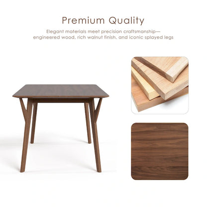 Ensemble de table à manger en bois 7 pièces Beck Mid-century de Furniture of America