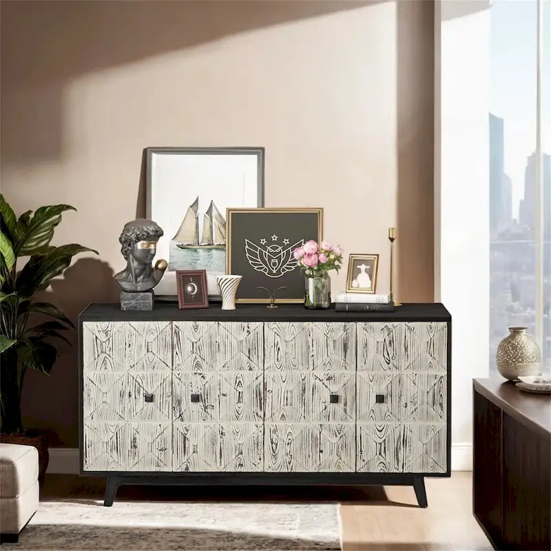 Buffet vintage à 59 844 portes, buffet autoportant, meuble de rangement
