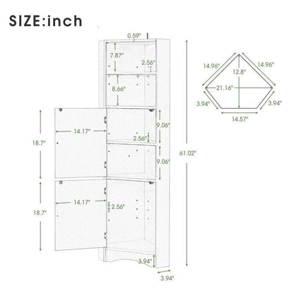 Meuble d'angle de salle de bain